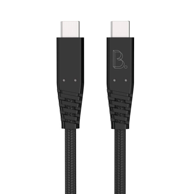 B.ON COTTON FAST CHARGING USB-C TO USB-C CABLE 1M 80W BLACK