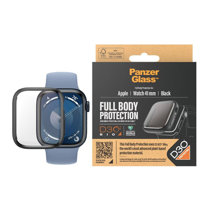 PANZERGLASS FULL BODY PROTECTON WITH D3O APPLE WATCH SERIES 7/8/9 41MM BLACK