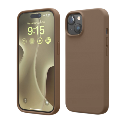 ELAGO STYLISH PROTECTION SILICONE CASE IPHONE 15 BROWN