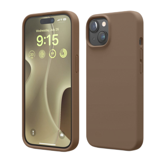 ELAGO STYLISH PROTECTION SILICONE CASE IPHONE 15 BROWN