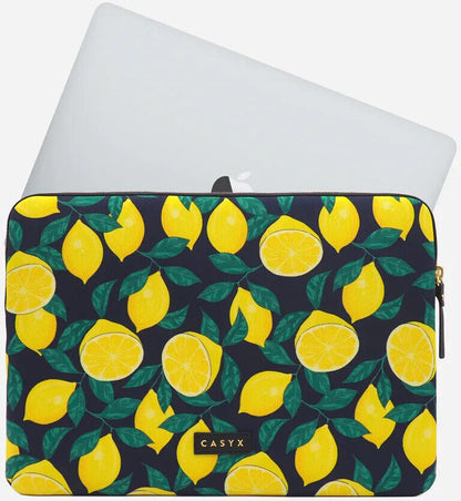 CASYX LAPTOP SLEEVE APPLE MACBOOK 13"/14" MIDNIGHT LEMONS