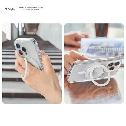 ELAGO MAGSAFE UNIVERSAL METAL RING HOLDER WHITE