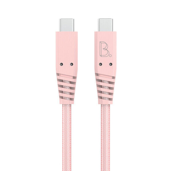 B.ON COTTON FAST CHARGING USB-C TO USB-C CABLE 1M 80W PINK