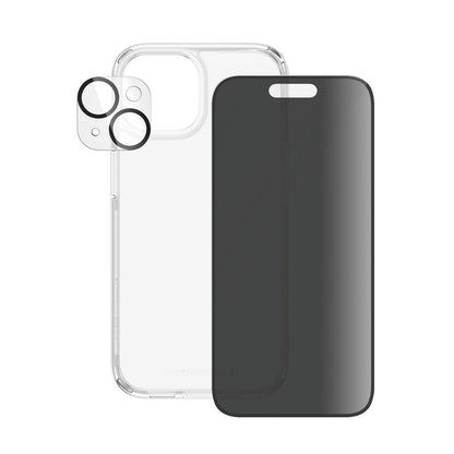 PANZERGLASS PRIVACY SCREEN AND LENS PROTECTOR AND CASE 3IN1 BUNDLE IPHONE 15