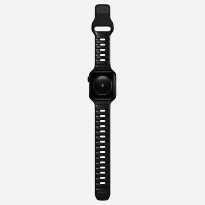 NOMAD WATERPROOF SPORT ANTIMICROBIAL SILICONE STRAP APPLE WATCH 44/45/49MM BLACK