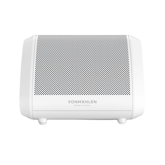 VONMAHLEN AIR BEATS MINI COMPACT BLUETOOTH SPEAKER IPX6 13 HOUR PLAY WHITE