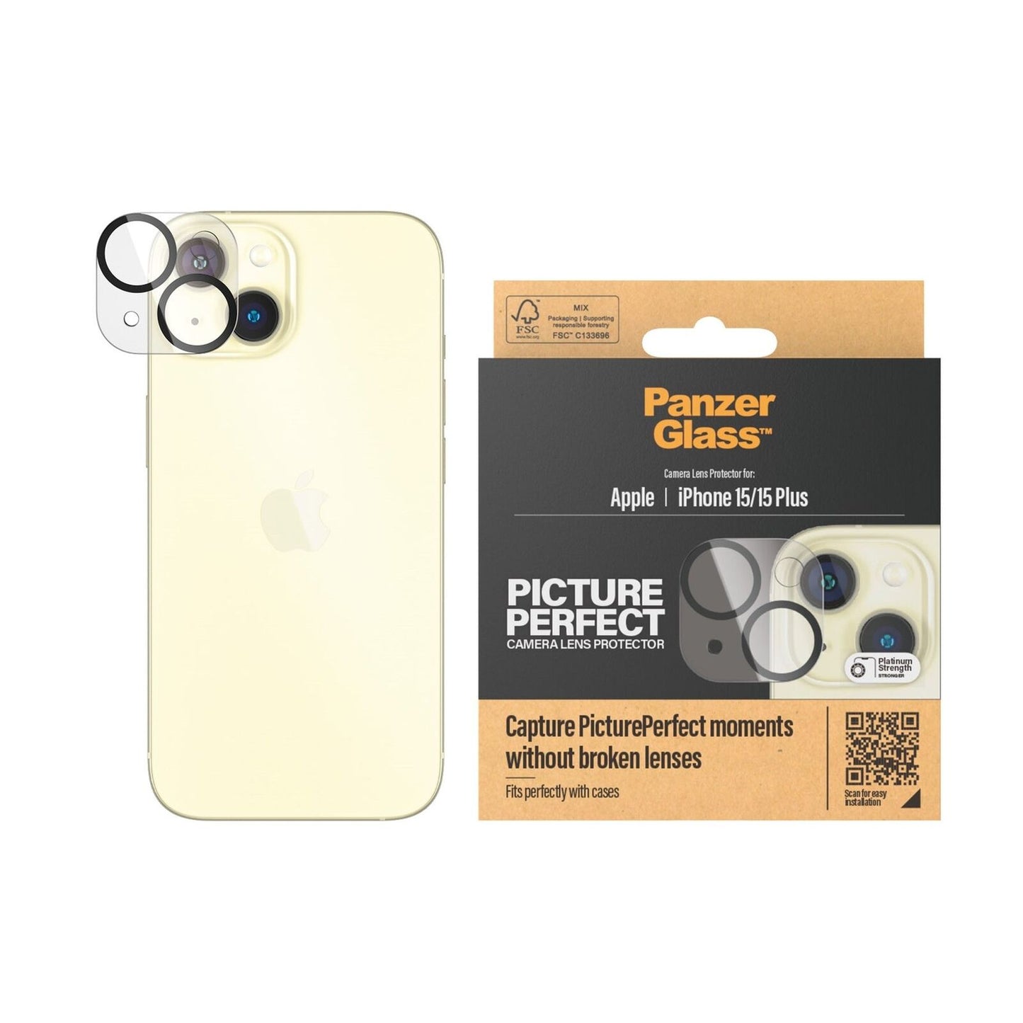 PANZERGLASS PICTUREPERFECT CAMERA LENS PROTECTOR IPHONE 15/15 PLUS