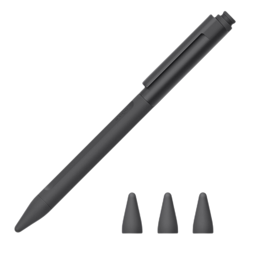 ELAGO APPLE PENCIL 2ND GEN SILICONE CLIP CASE WITH 3 TIPS BLACK