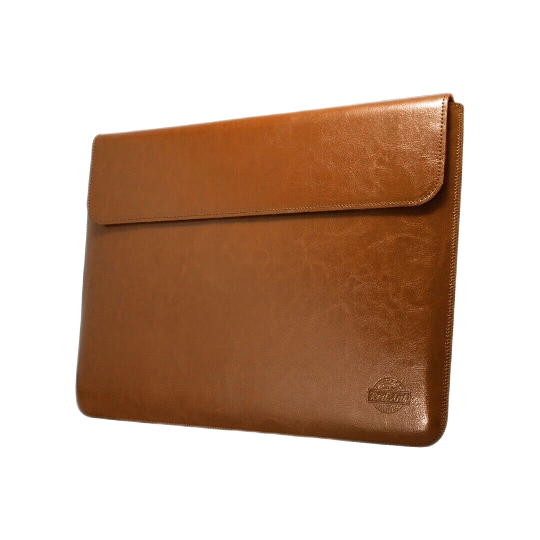 REDANT LEATHER SLEVE MACBOOK PRO 14" WITH HONEY AND WHISKEY AROMA BROWN