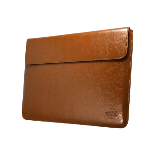 REDANT LEATHER SLEVE MACBOOK PRO 14" WITH HONEY AND WHISKEY AROMA BROWN