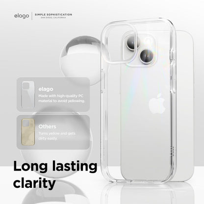 ELAGO STYLISH PROTECTION HYBRID CASE IPHONE 15 TRANSPARENT