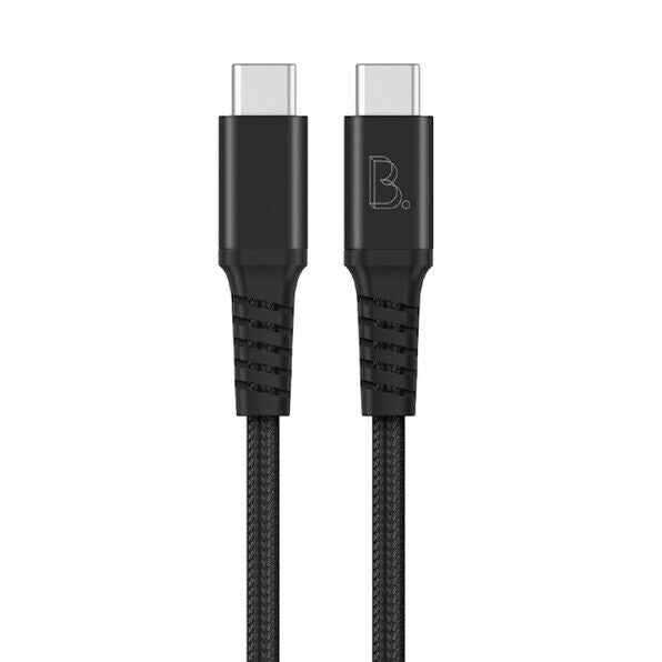 B.ON COTTON FAST CHARGING USB-C TO USB-C CABLE 0.5M BLACK