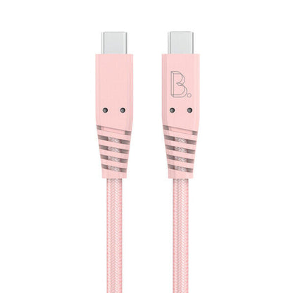 B.ON COTTON FAST CHARGING USB-C TO USB-C CABLE 2M 80W PINK