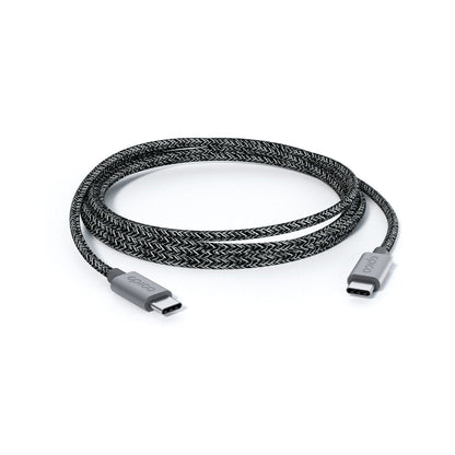 EPICO FAST CHARGING DATA SYNC USB-C TO USB-C BRAIDED CABLE 240W 2M GREY