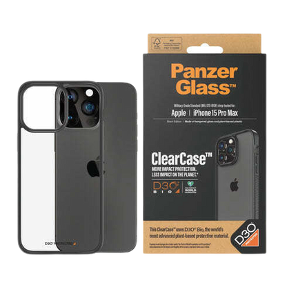 PANZERGLASS CLEARCASE WITH D3O IPHONE 15 PRO MAX CLEAR