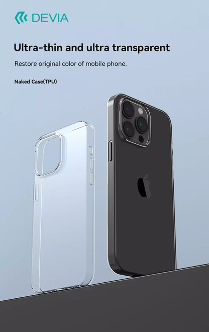 DEVIA STYLISH PROTECTION NAKED ULTRA THIN CASE IPHONE 15 CLEAR