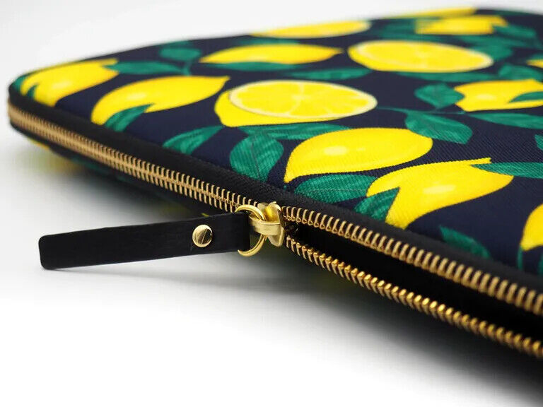 CASYX LAPTOP SLEEVE APPLE MACBOOK 13"/14" MIDNIGHT LEMONS