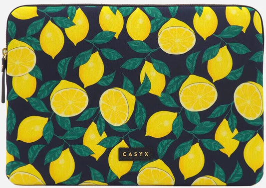 CASYX LAPTOP SLEEVE APPLE MACBOOK 13"/14" MIDNIGHT LEMONS