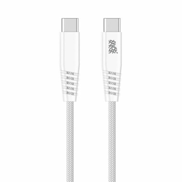 B.ON COTTON FAST CHARGING USB-C TO USB-C CABLE 2M 80W WHITE