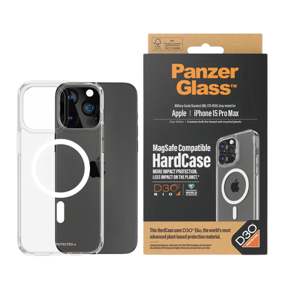 PANZERGLASS HARDCASE MAGSAFE WITH D3O IPHONE 15 PRO MAX CLEAR