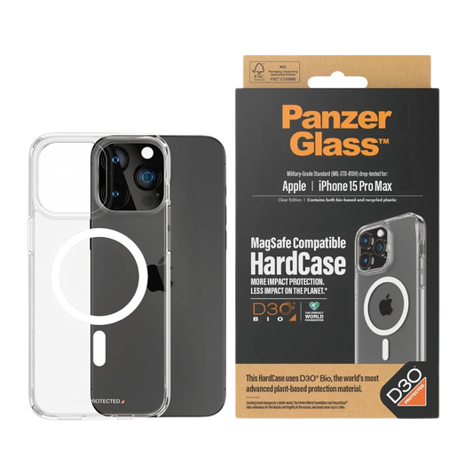 PANZERGLASS HARDCASE MAGSAFE WITH D3O IPHONE 15 PRO MAX CLEAR