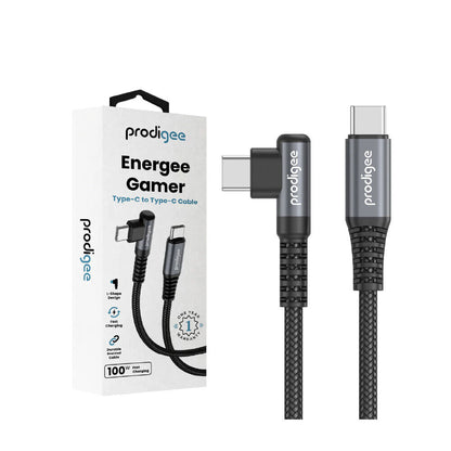 PRODIGEE ENERGEE GAMER FAST CHARGING USB-C TO USB-C CABLE 100W 1.8M BLACK