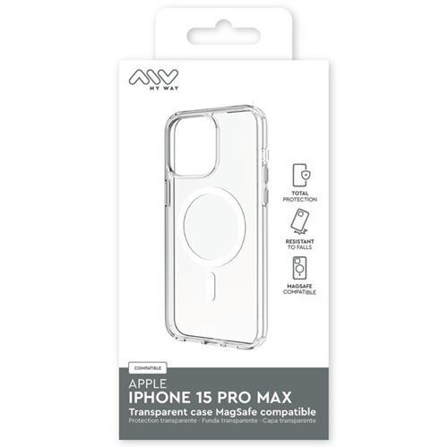 MYWAY STYLISH PROTECTION MAGSAFE CASE IPHONE 15 PRO MAX CLEAR