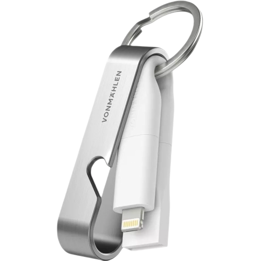 VONMAHLEN FAST CHARGING MULTI CABLE WITH BOTTLE OPENER 6IN1 SILVER/WHITE